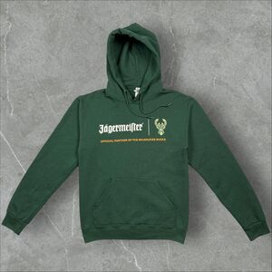 Milwaukee Bucks Basketball Jagermeister Deer Mascot Hoodie - Small